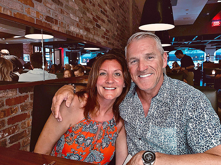 Insurance brokers Sarah and Scott Welsh.